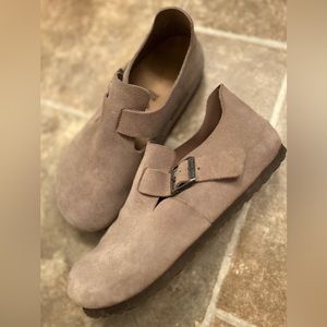 BIRKENSTOCK LONDON TAUPE SUEDE 39